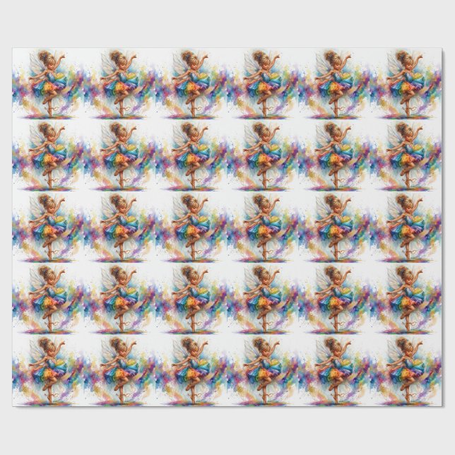 Ballerina-Geschenkpapier Geschenkpapier (Flach)