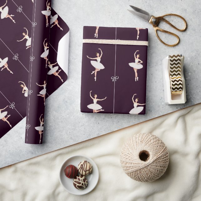 Ballerina Geschenkpapier Girl für Weihnachten (Kunsthandwerk)