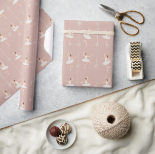 Ballerina Geschenkpapier zu Weihnachten/zum Geburt