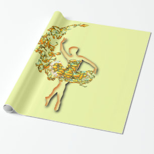 Ballerina Gift Wrapping Paper Balletttänzerin Girl Geschenkpapier