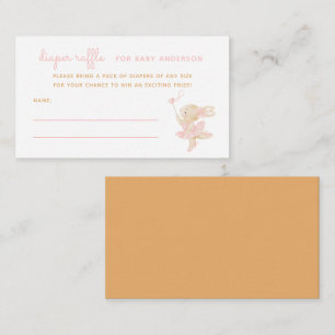 Ballerina Girl Babyduschmaschine Windelwanne Begleitkarte