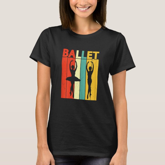 Ballerina Girl Ballet Barre Ballet Dancer Pointe S T-Shirt (Vorderseite)