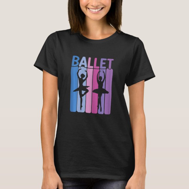 Ballerina Girl Ballet Barre Ballet Dancer Pointe S T-Shirt (Vorderseite)