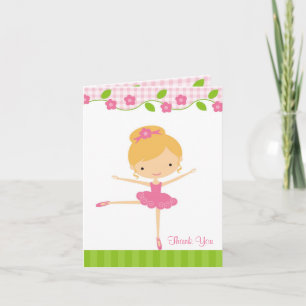 Ballerina Girl Danke-Card Dankeskarte