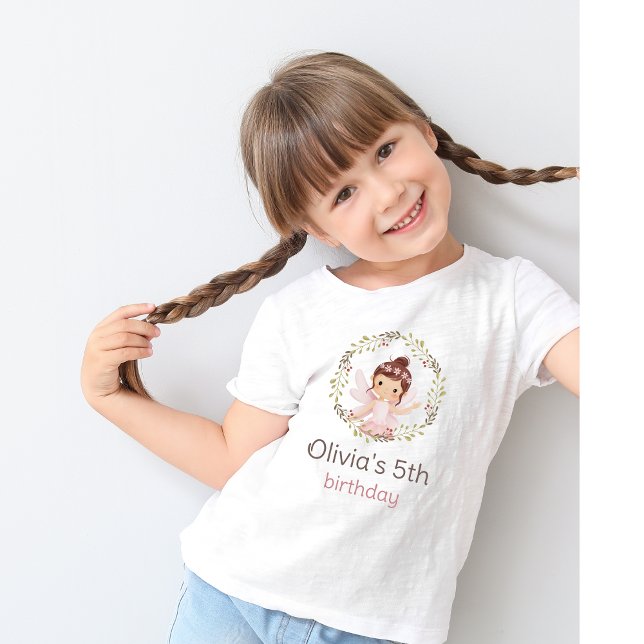 Ballerina Girl in rosa Kleid Geburtstag T-Shirt (Von Creator hochgeladen)
