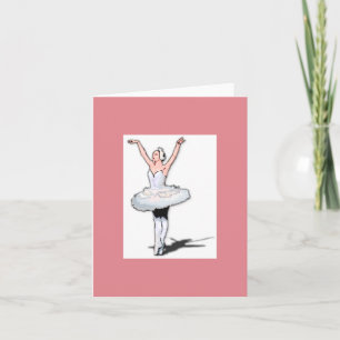 Ballerina Girl Note Karte