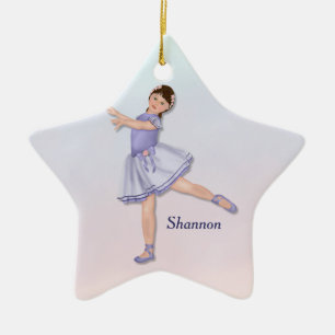 Ballerina Girl Pastel Keramikornament