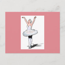 Ballerina Girl Postkarte