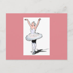 Ballerina Girl Postkarte