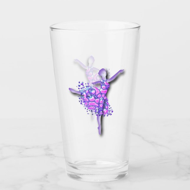 Ballerina Glas Ballett Tanz (Vorderseite)