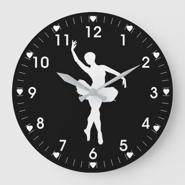 Ballerina Große Wanduhr (Vorderseite)
