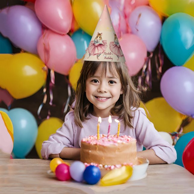 Ballerina Hamster Girls Geburtstag Partyhütchen (Von Creator hochgeladen)