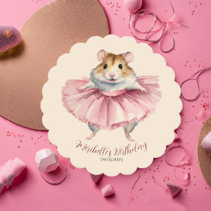 Ballerina-Hamster-Mädchen-Geburtstag Untersetzer