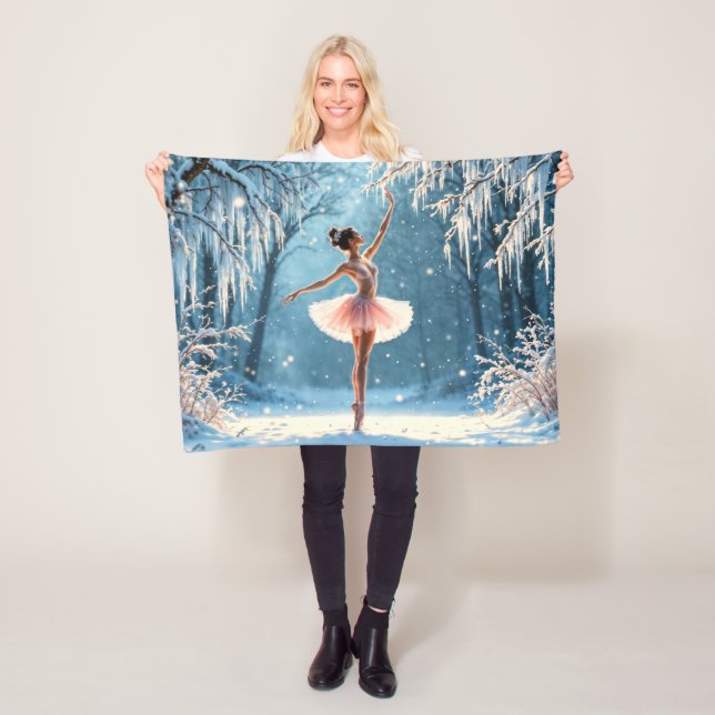 Ballerina helle Mode Elegantanz Fleecedecke (Beispiel)