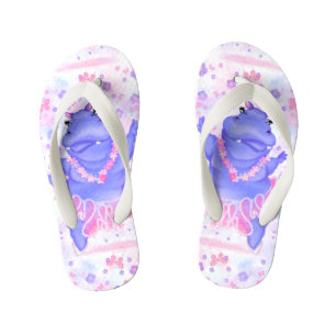 Ballerina Hippo Kids Flip Flops