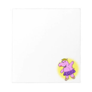 Ballerina Hippo mit Tutu Notizblock