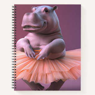 Ballerina Hippo Notizbuch