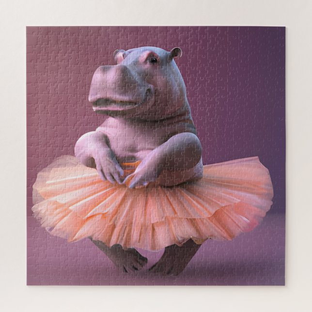 Ballerina Hippo Puzzle (Vertikal)