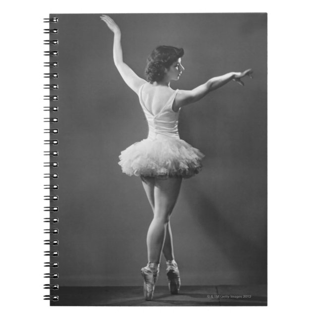 Ballerina im Ballettröckchen Notizblock (Vorderseite)