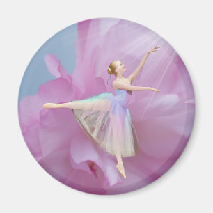 Ballerina im Rosa und im Blau Magnet
