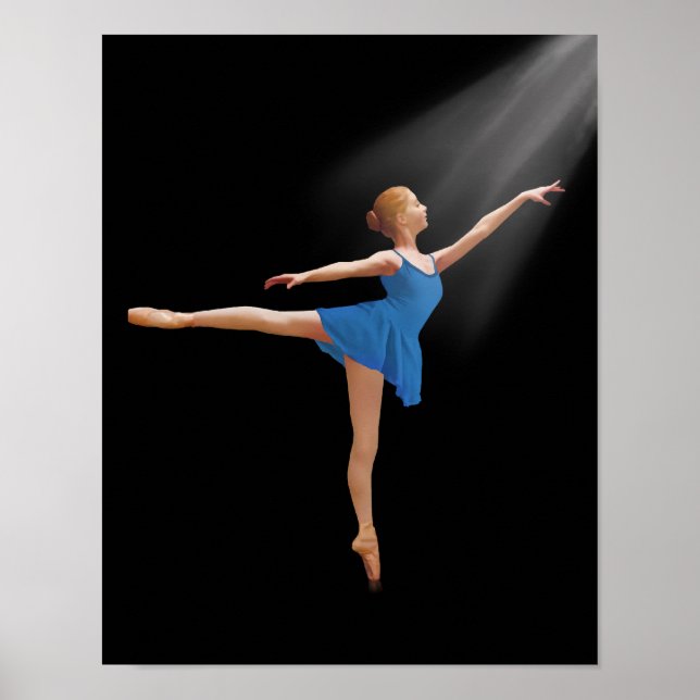Ballerina in Arabesque Lage Poster (Vorne)