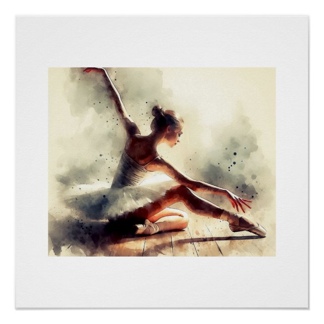 Ballerina in Bewegung,  Poster (Vorderseite)