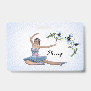 Ballerina in Blau Vorname Ausweis