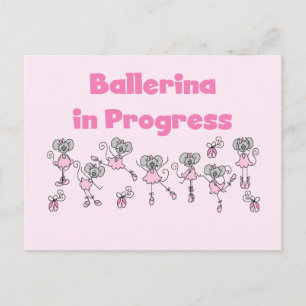 Ballerina in Progress T-Shirts und Geschenke Postkarte