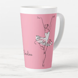 Ballerina individuelle Name & Farbe Milchtasse