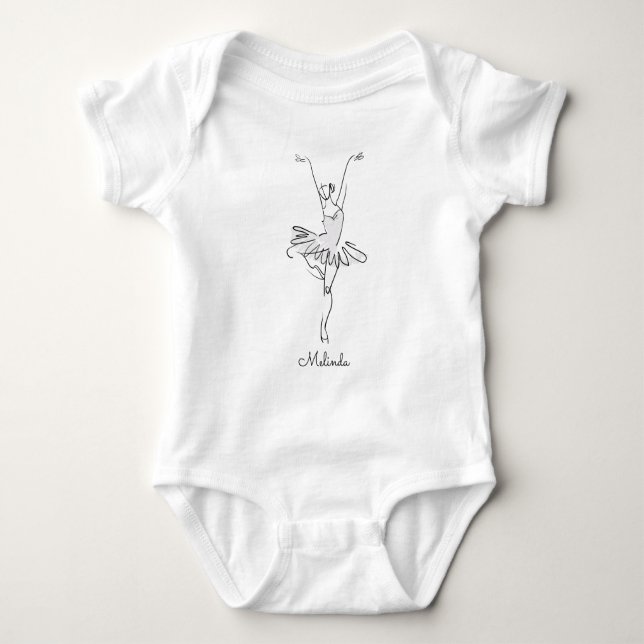Ballerina individuelle Name Shirts & Jacken (Vorderseite)