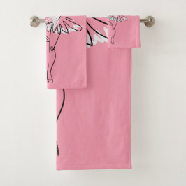 Ballerina individuelle Name und Farbtupfer Set