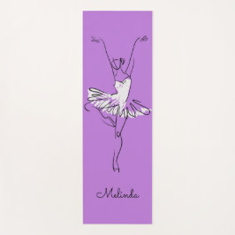 Ballerina individuelle Name und Yogamat Yogamatte
