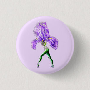 Ballerina Iris Blume Ballet Dancer Button
