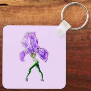 Ballerina Iris Blume Ballet Dancer Schlüsselanhäng Schlüsselanhänger