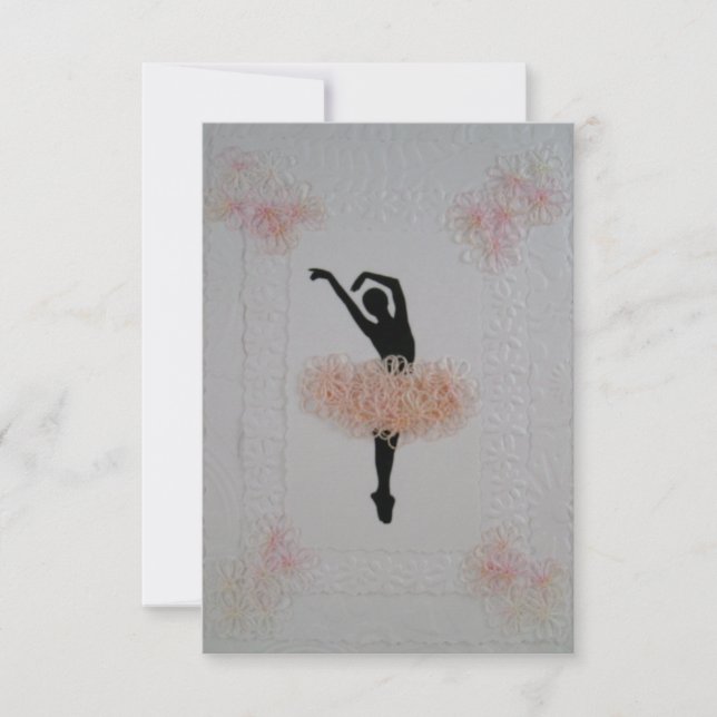 Ballerina Jeden Anlaß Card Dankeskarte (Vorderseite)