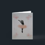 Ballerina Jeden Anlaß Card Karte<br><div class="desc">Original Ballerina dancing in her needle tatted skirt with accented corners. Embossed layered detailing created by Debbie Passinger. Anyone can frame it and decorate their home,  bedroom or office as well.</div>