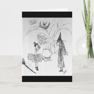 Ballerina kein HexenHalloween mehr Karte