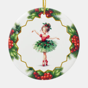 Ballerina-Keramikschmuck Keramik Ornament