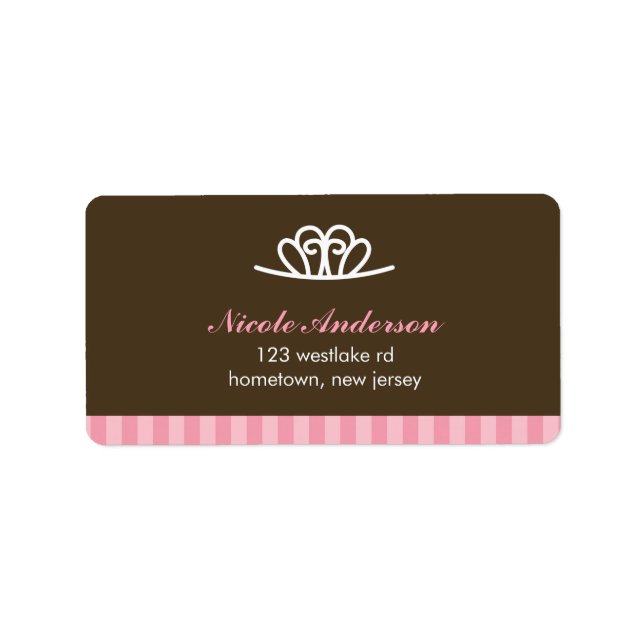 Ballerina Labels Adressaufkleber (Vorne)
