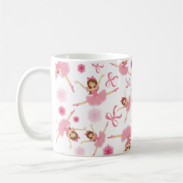 Ballerina Leaping in Rosa Tasse