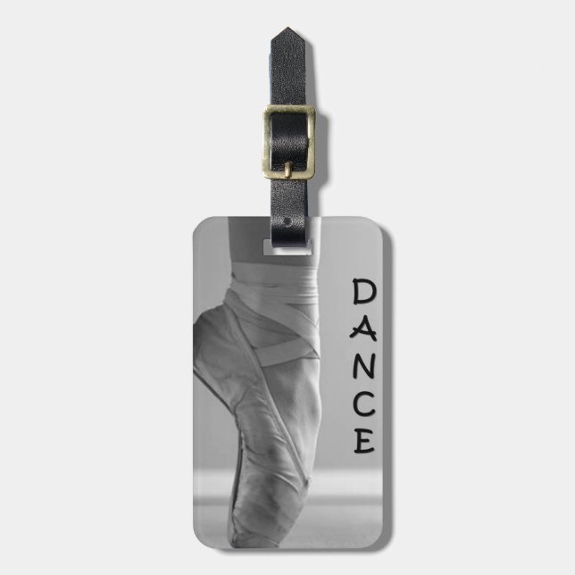 BALLERINA LIEBEN DANCE LUGGAGE TAG GEPÄCKANHÄNGER (Vorderseite vertikal)