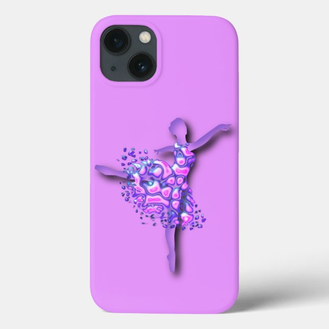 Ballerina Lila iPhone Case Ballett Tänzerin Frau (Rückseite)