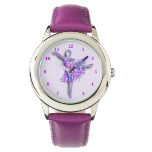 Ballerina Lila Watch Ballet Dancer Girl Armbanduhr