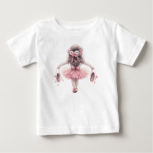 Ballerina Mädchen Baby T-shirt
