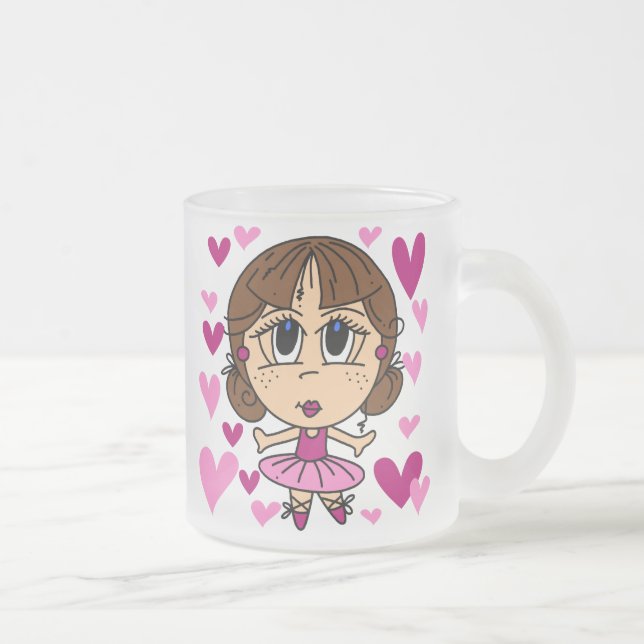 Ballerina-Mädchen Mattglastasse (Rechts)