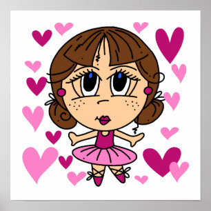 Ballerina-Mädchen Poster