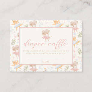 Ballerina Maus Tutu spannende Windeldrehung Begleitkarte