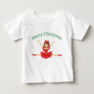 Ballerina Merry Christmas   Ballett Baby T-shirt