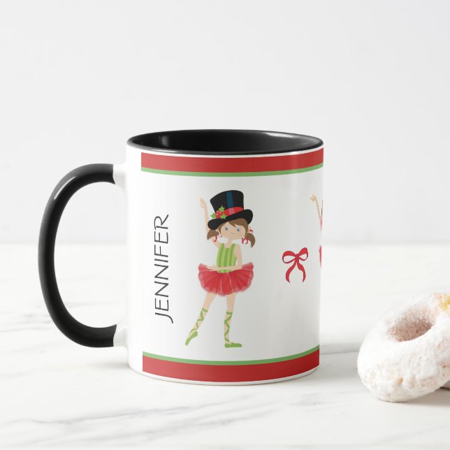 Ballerina Merry Christmas | Ballett Tasse (Mit Donut)