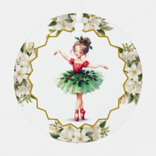 Ballerina-Metalldekoration Ornament Aus Metall